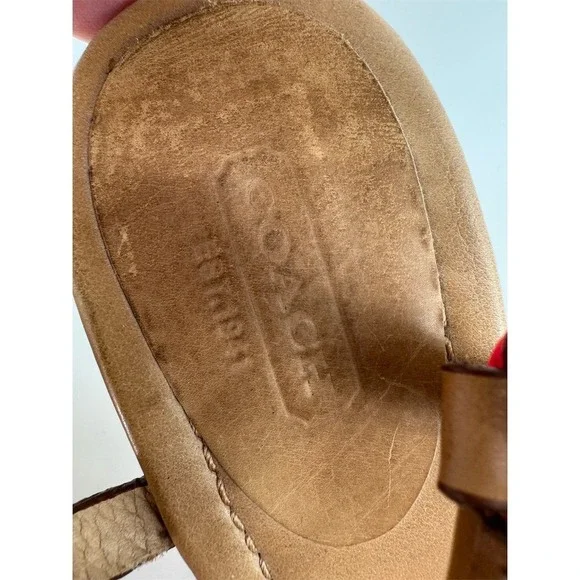 Coach Georgiana Women's Wedge Sandals Size 7 Multicolor Slingback‎ - Picture 3 of 10